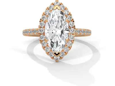 solitaire ring with detail images and 360 render videos 83 3D print model