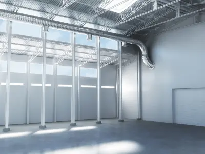 Warehouse interior 3D model