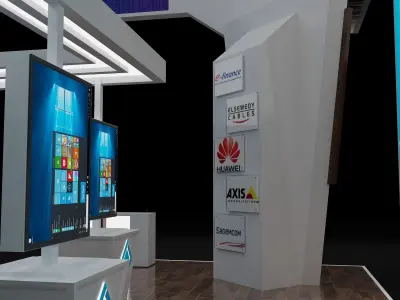 Booth Exhibition Stand a307 3D model