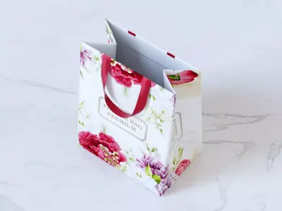 Flower Paper Bag 3D model