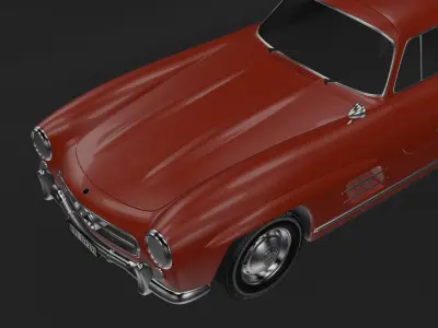 Mercedes-Benz 300 SL Highly Detailed 3D Model 3D model