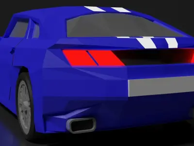 Chevrolet Camero Low-poly 3D model