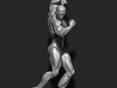 Bodybuilder pendant 3D print model