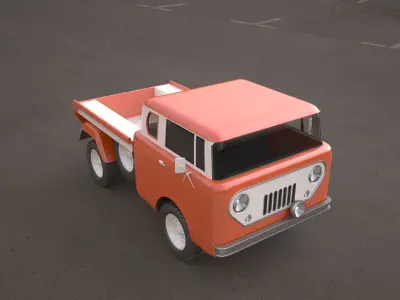 jeep fc 150 classic vehicle 3D model