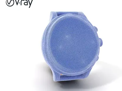 Smartwatch Model Pack  High Detail with Leather Strap Low-poly 3D model