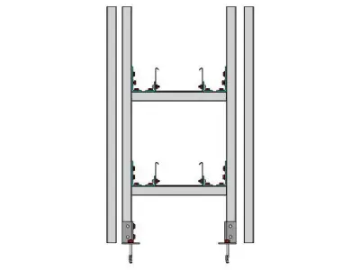 SISTEMA SUPORTE E ELETROCALHA Low-poly 3D model