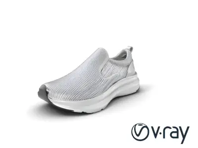 Sporty Slip-On Sneaker 3D model pack Low-poly 3D model