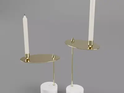 John Richard Counter Balanced Candleholders 3D model
