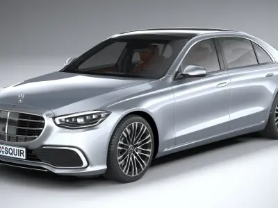 Mercedes-Benz S-Class long 2021 3D model