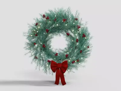 Wreath  Low-poly 3D model