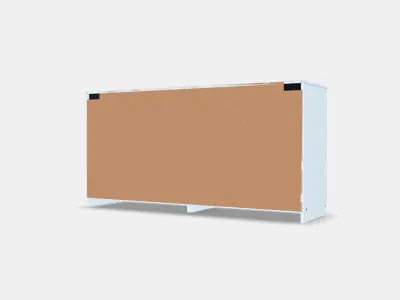 KULLEN Chest of 6 drawers Low-poly 3D model