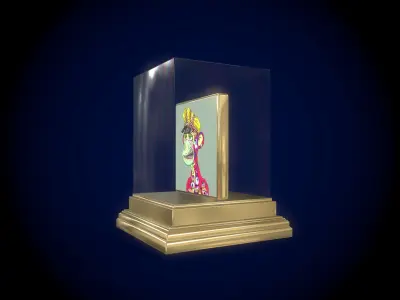 Mutant Ape 19 Gold Club Low-poly 3D model