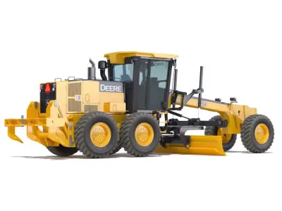 Motor Grader Deere 872D 3D model