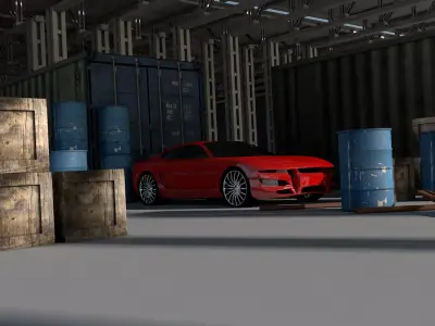 Warehouse car in Free 3D model
