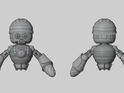 Miner Robot Free 3D model