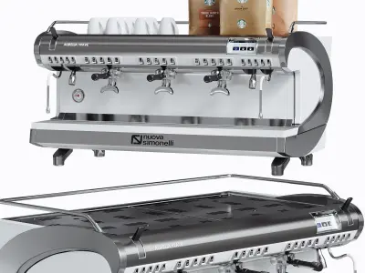 Coffee bar accessories 02 3D model