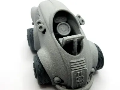 3D Printable - Cute 50s Vintage Car - Supportless 3D print model