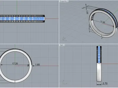 ring code 450 3D print model