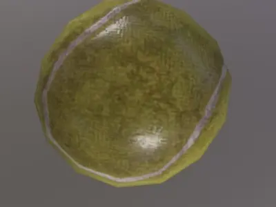 Tennis Ball Low-poly 3D model order