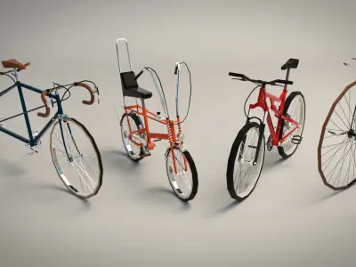 Low Poly Bike Pack 02