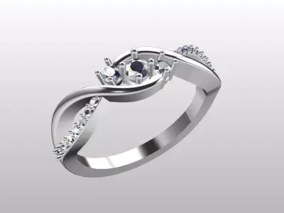 bridal minimal band 3D print model