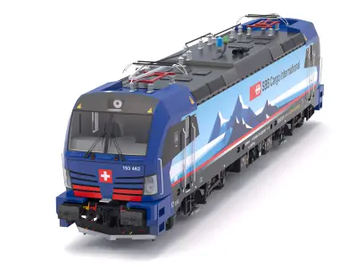 Siemens Vectron Engine SBB Cargo Set Locomotive 3D model