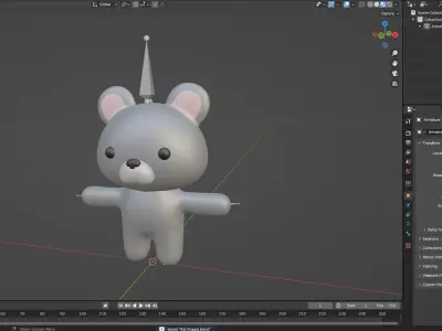 Chubby Rat Animated for Games  Low-poly 3D model