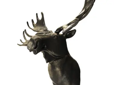 Elks head 3D model