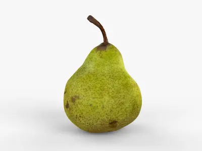 Photorealistic 3D scan of pear Low-poly 3D model