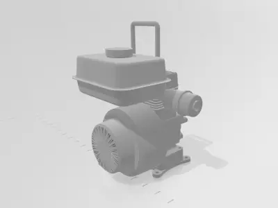 Yanmar gasoline engine 3D print model