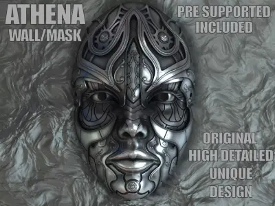 ATHENA WALL MASK 3D print model