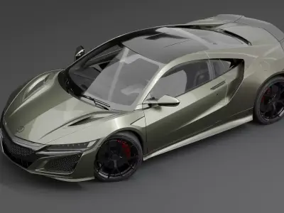 honda acura nsx Low-poly 3D model