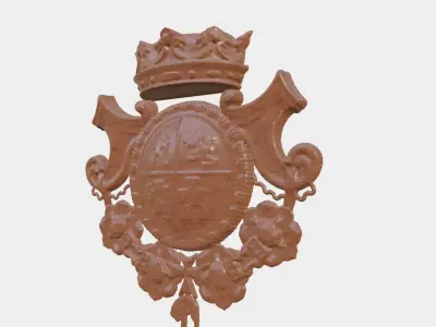 Wooden Clock Decor For Wood Carving 3D print model shop
