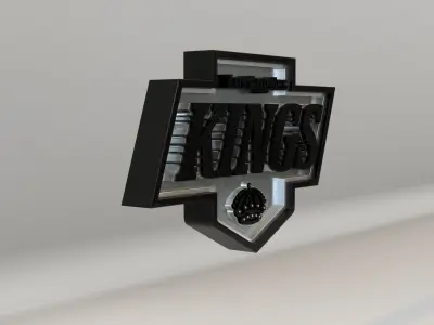 NHL Los Angeles Kings Team Logo 3D model