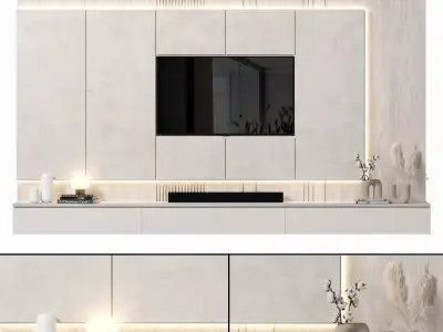 156 tvwall 156 3D model