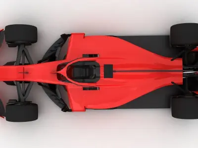 Formula 1 Season 2022 F1 Race Car red 3D model