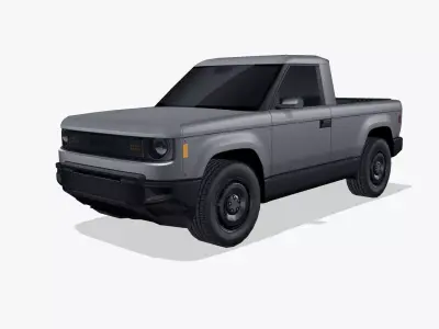 Slate Truck 2027 Low-poly 3D model
