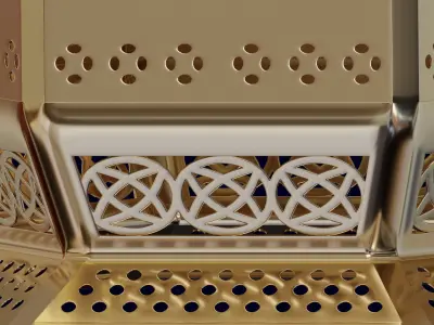 Moroccan Candle Lantern 3D model