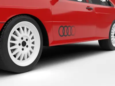 Audi Quattro UR 20v 1980 3d model 3D model