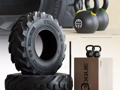 Explosive Training Set for Fighters 3D model