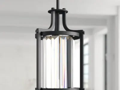 Bunton 1 - Light Lantern Geometric Pendant - 2 colour 3D model