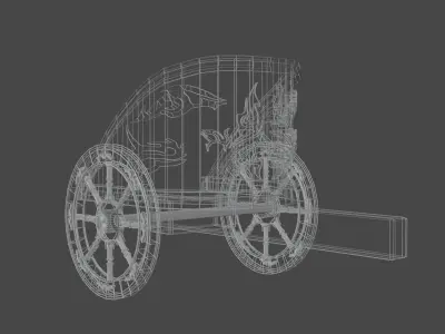 Roman Chariot  Free low-poly 3D model
