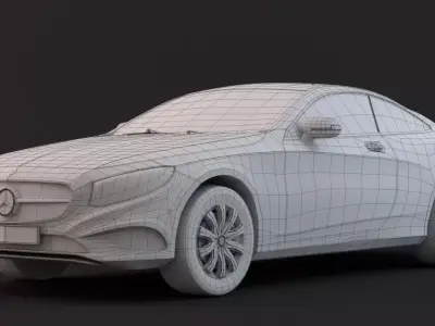 Mercedes Benz S500 3D model