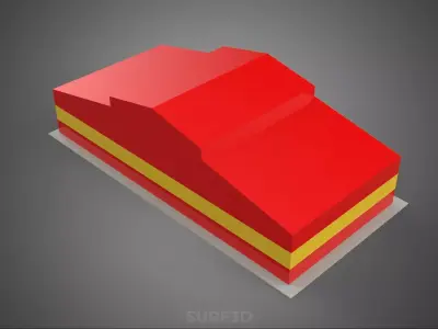 FIRE ENGINE GARAGE STATION FIREHOUSE DOOR BAY GATE DEPARTMENT 3D model