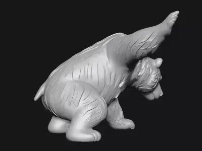 Bear sculpture 3D print model order