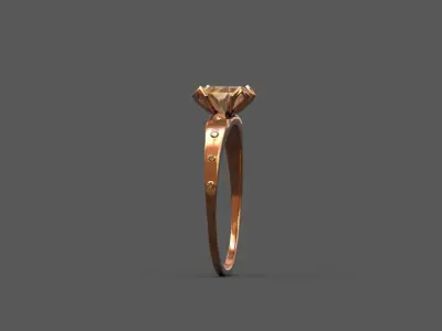 High-Quality 3D Ring Model Low-poly 3D model 24