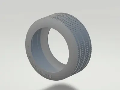 Car disc and tire 3D print model