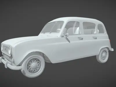 RENAULT 4L 3D model