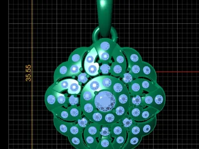 RUSSIAN STYLE PENDANT 3D PRINTABLE MODEL 3D print model