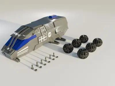 NASA mars rover 3D model